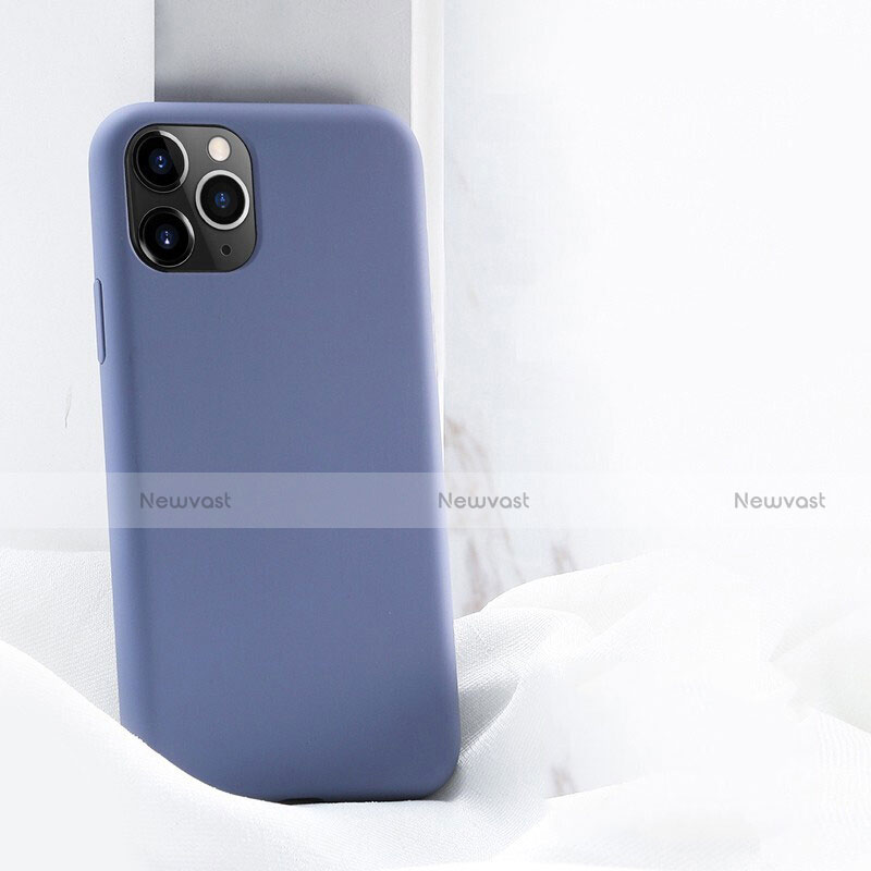 Ultra-thin Silicone Gel Soft Case 360 Degrees Cover C03 for Apple iPhone 11 Pro Purple