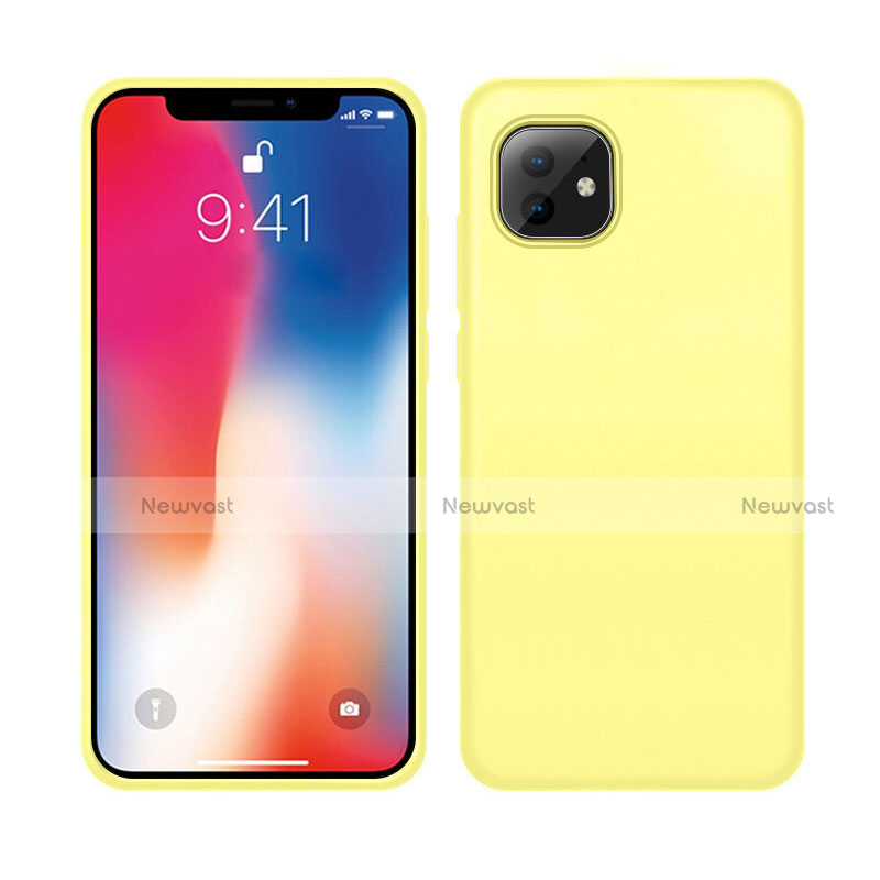 Ultra-thin Silicone Gel Soft Case 360 Degrees Cover C03 for Apple iPhone 11 Yellow