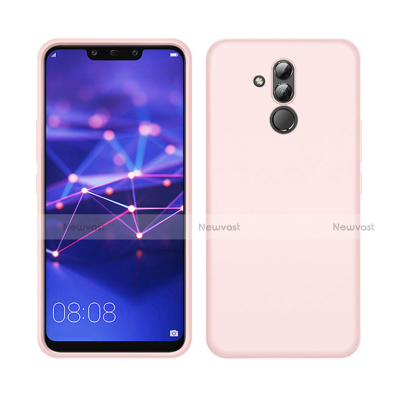 Ultra-thin Silicone Gel Soft Case 360 Degrees Cover C03 for Huawei Mate 20 Lite Pink