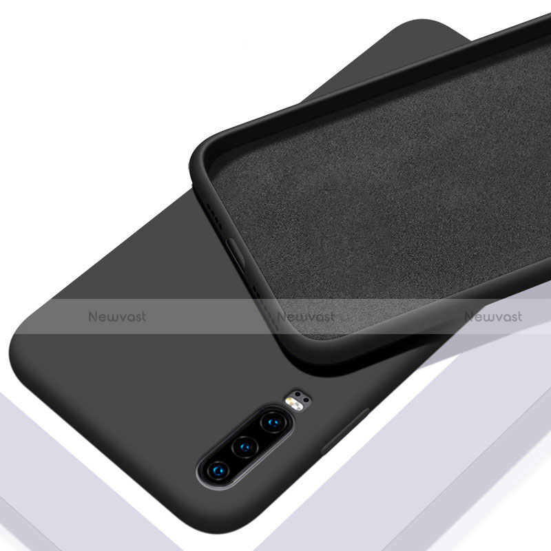 Ultra-thin Silicone Gel Soft Case 360 Degrees Cover C03 for Huawei P30 Black