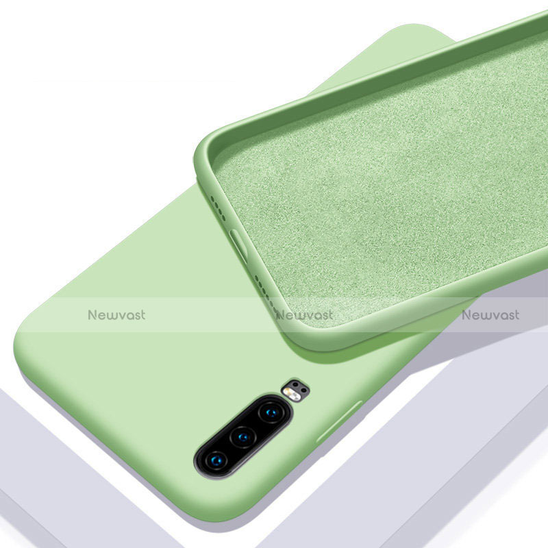 Ultra-thin Silicone Gel Soft Case 360 Degrees Cover C03 for Huawei P30 Green