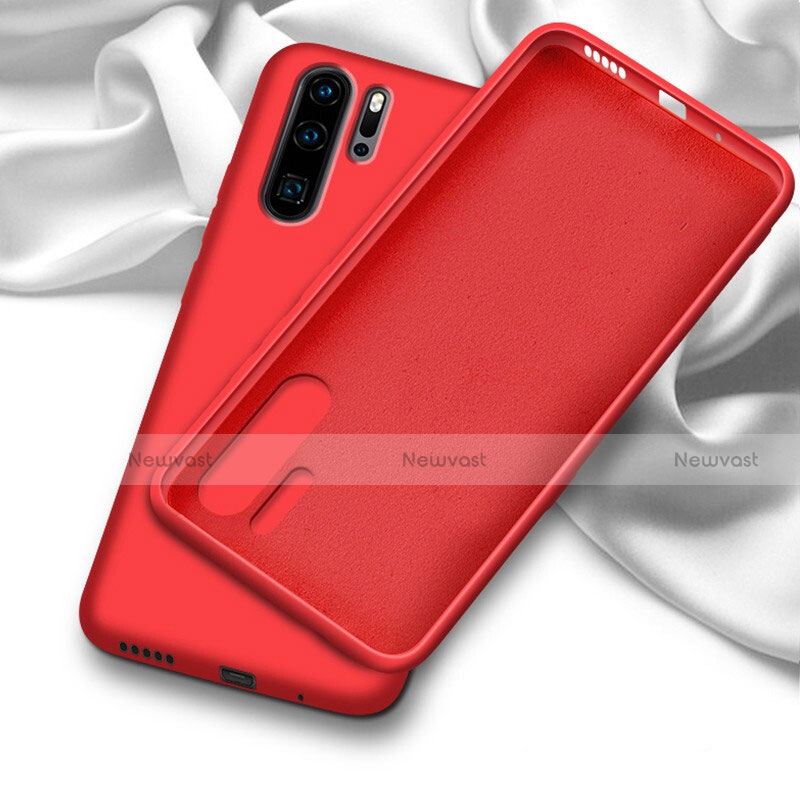 Ultra-thin Silicone Gel Soft Case 360 Degrees Cover C03 for Huawei P30 Pro Red