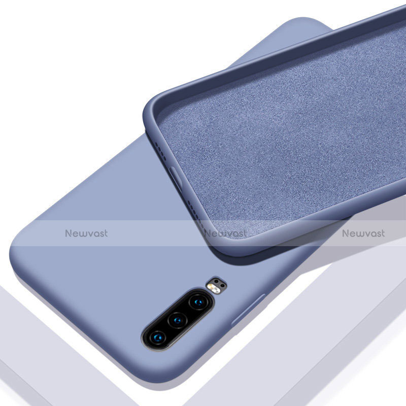 Ultra-thin Silicone Gel Soft Case 360 Degrees Cover C03 for Huawei P30 Purple