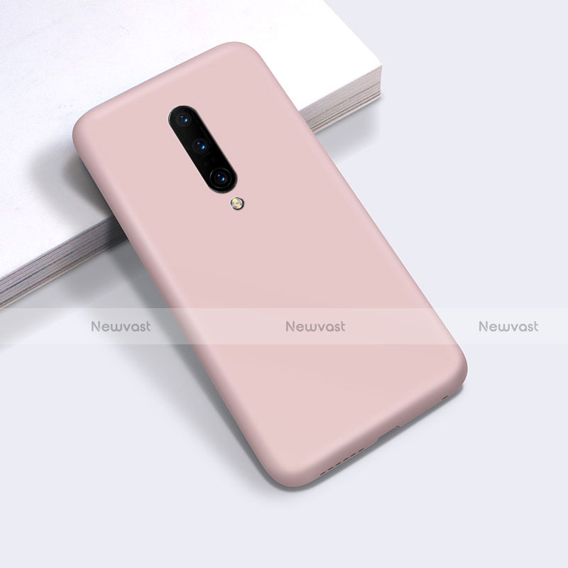 Ultra-thin Silicone Gel Soft Case 360 Degrees Cover C03 for OnePlus 8 Pink