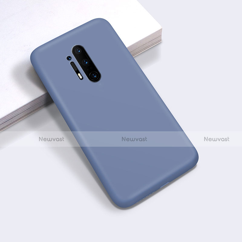 Ultra-thin Silicone Gel Soft Case 360 Degrees Cover C03 for OnePlus 8 Pro Gray