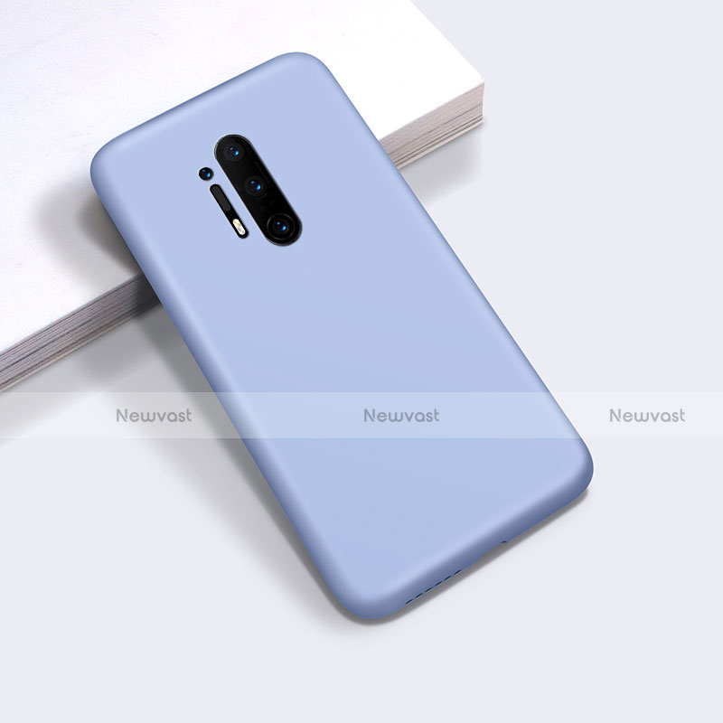 Ultra-thin Silicone Gel Soft Case 360 Degrees Cover C03 for OnePlus 8 Pro Purple