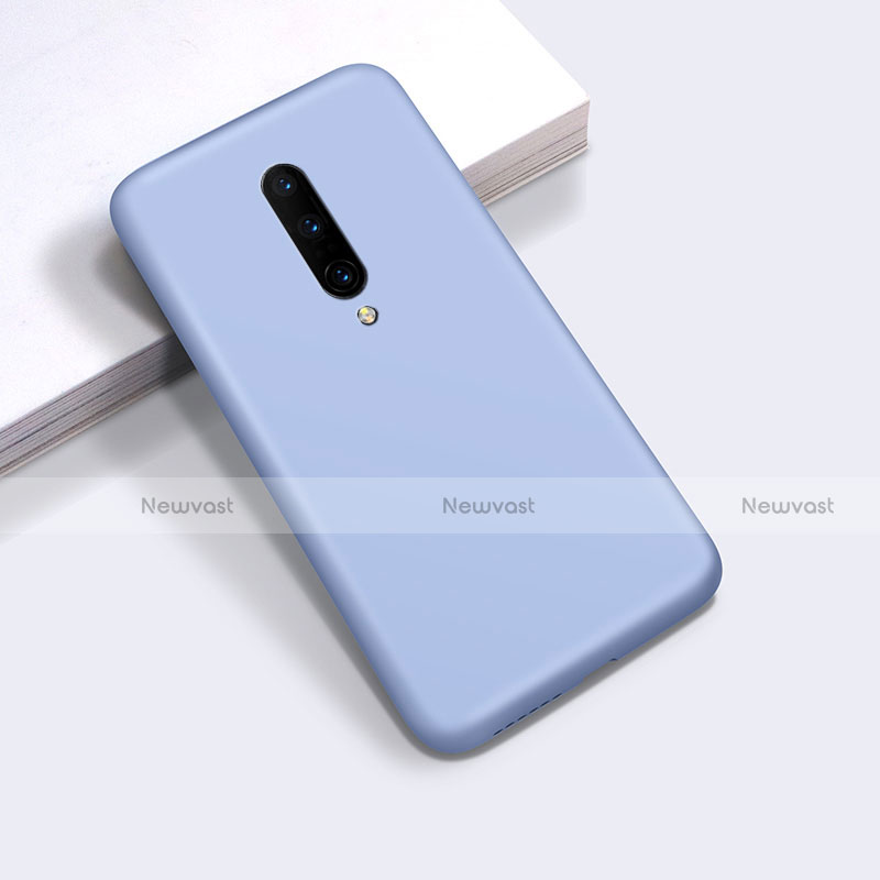Ultra-thin Silicone Gel Soft Case 360 Degrees Cover C03 for OnePlus 8 Purple
