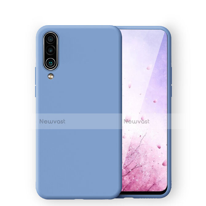 Ultra-thin Silicone Gel Soft Case 360 Degrees Cover C03 for Samsung Galaxy A70 Blue