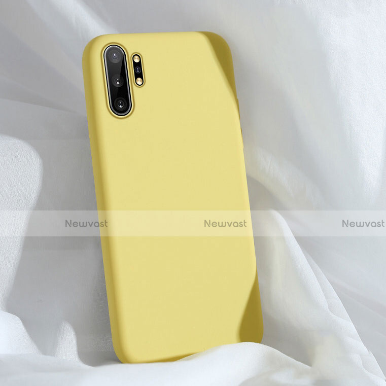 Ultra-thin Silicone Gel Soft Case 360 Degrees Cover C03 for Samsung Galaxy Note 10 Plus 5G Yellow