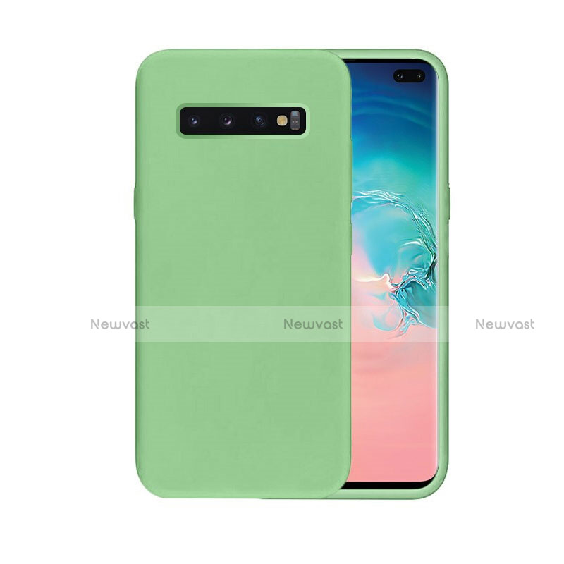 Ultra-thin Silicone Gel Soft Case 360 Degrees Cover C03 for Samsung Galaxy S10 Plus Green