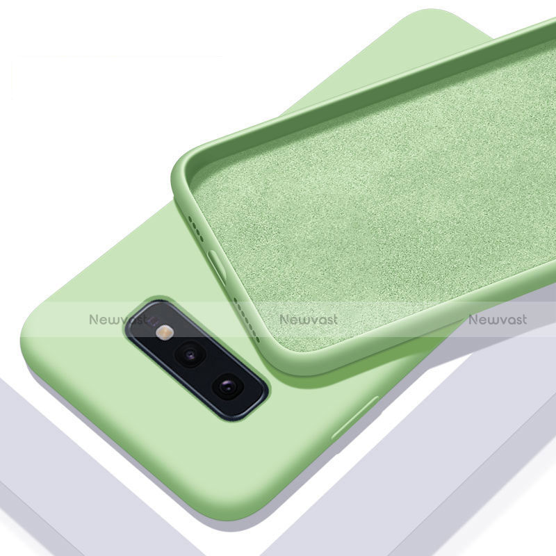 Ultra-thin Silicone Gel Soft Case 360 Degrees Cover C03 for Samsung Galaxy S10e Green