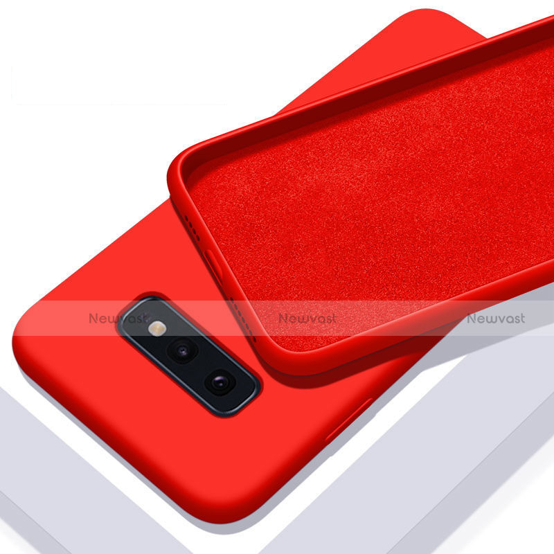 Ultra-thin Silicone Gel Soft Case 360 Degrees Cover C03 for Samsung Galaxy S10e Red