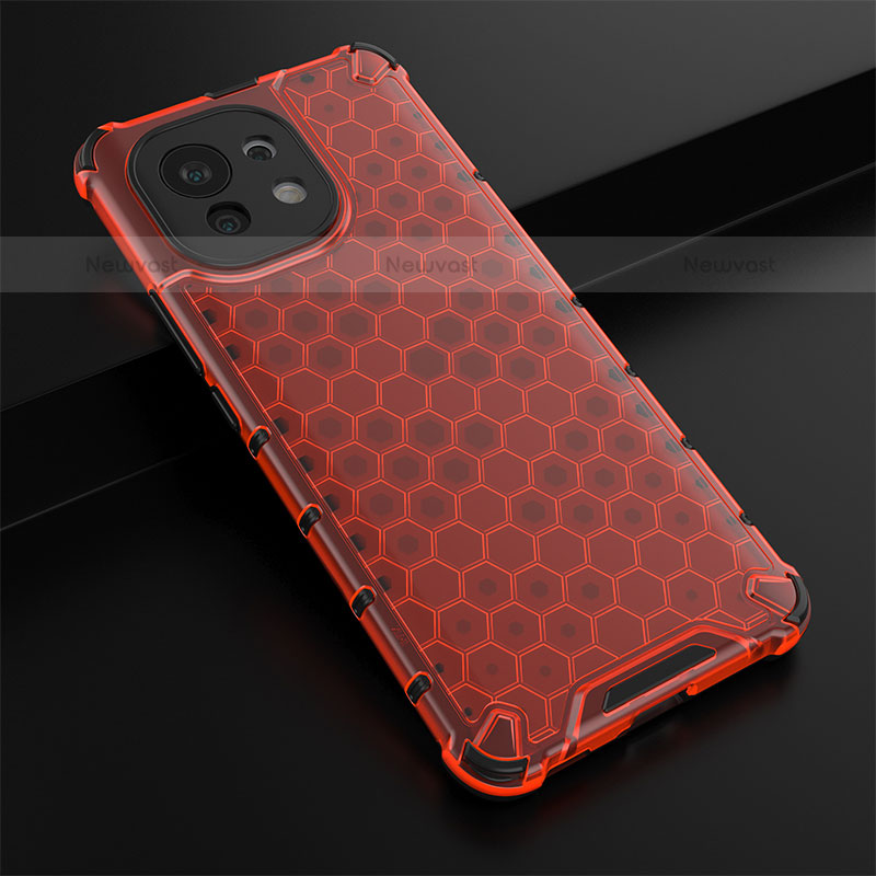Ultra-thin Silicone Gel Soft Case 360 Degrees Cover C03 for Xiaomi Mi 11 5G Red