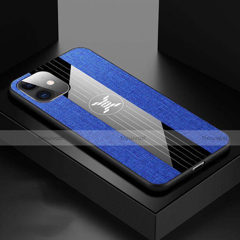 Ultra-thin Silicone Gel Soft Case 360 Degrees Cover C04 for Apple iPhone 11 Blue