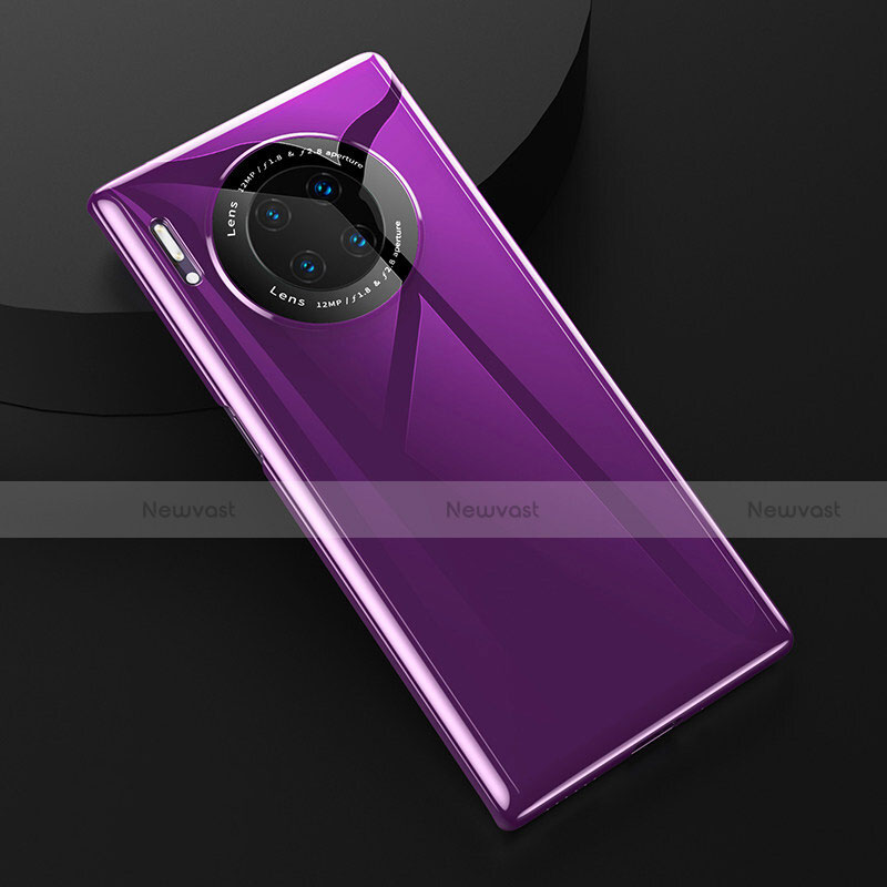 Ultra-thin Silicone Gel Soft Case 360 Degrees Cover C04 for Huawei Mate 30 Purple