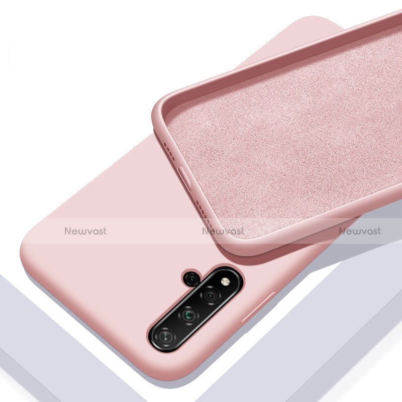 Ultra-thin Silicone Gel Soft Case 360 Degrees Cover C04 for Huawei Nova 5 Pink