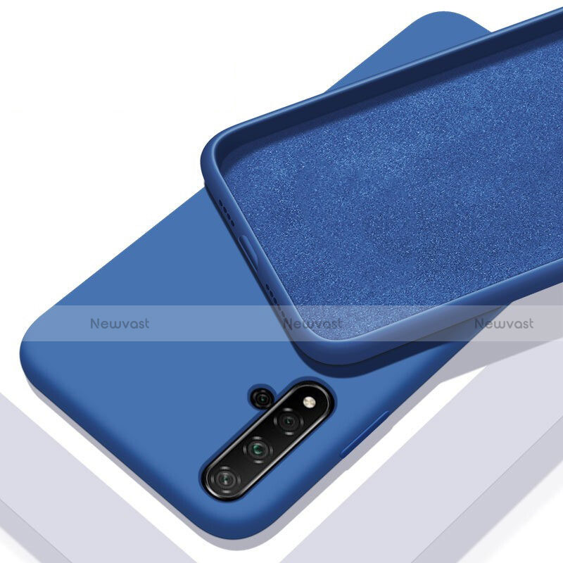 Ultra-thin Silicone Gel Soft Case 360 Degrees Cover C04 for Huawei Nova 5 Pro Blue