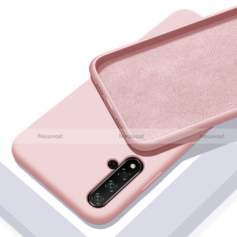 Ultra-thin Silicone Gel Soft Case 360 Degrees Cover C04 for Huawei Nova 5 Pro Pink