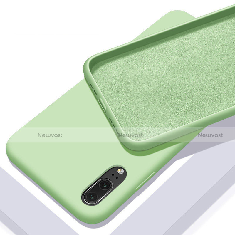 Ultra-thin Silicone Gel Soft Case 360 Degrees Cover C04 for Huawei P20 Green