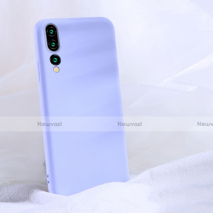 Ultra-thin Silicone Gel Soft Case 360 Degrees Cover C04 for Huawei P20 Pro Purple