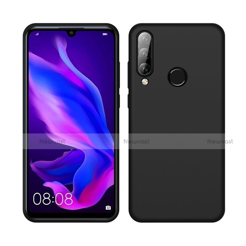 Ultra-thin Silicone Gel Soft Case 360 Degrees Cover C04 for Huawei P30 Lite Black
