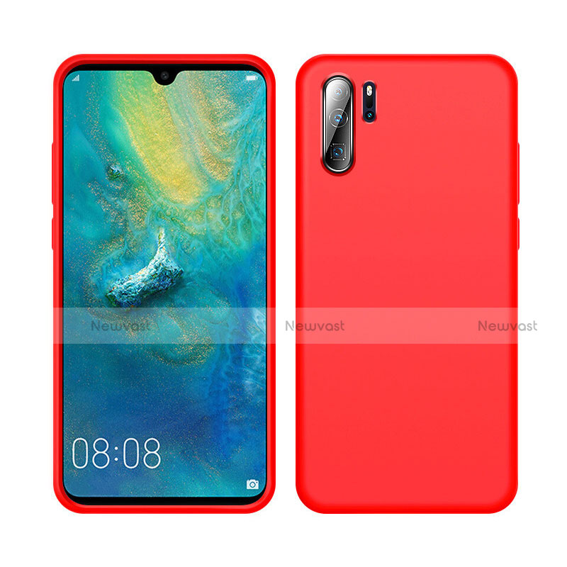 Ultra-thin Silicone Gel Soft Case 360 Degrees Cover C04 for Huawei P30 Pro New Edition Red