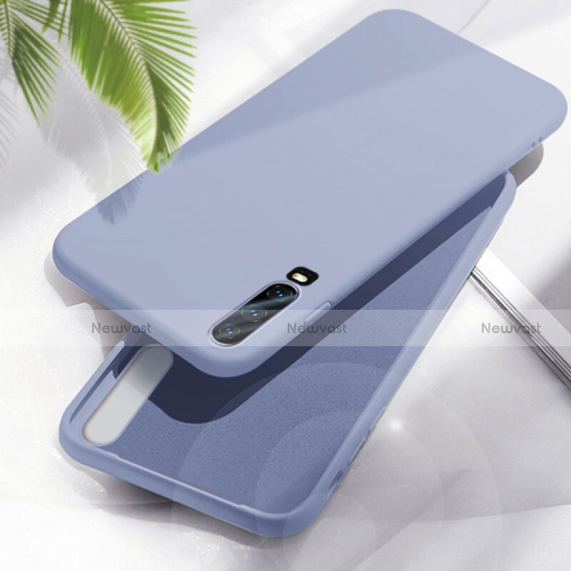 Ultra-thin Silicone Gel Soft Case 360 Degrees Cover C04 for Huawei P30 Purple