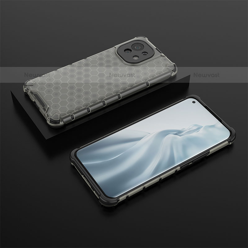 Ultra-thin Silicone Gel Soft Case 360 Degrees Cover C04 for Xiaomi Mi 11 Lite 4G Gray
