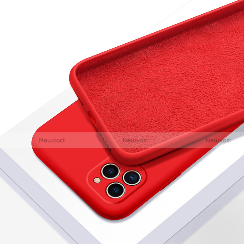Ultra-thin Silicone Gel Soft Case 360 Degrees Cover C05 for Apple iPhone 11 Pro Max Red