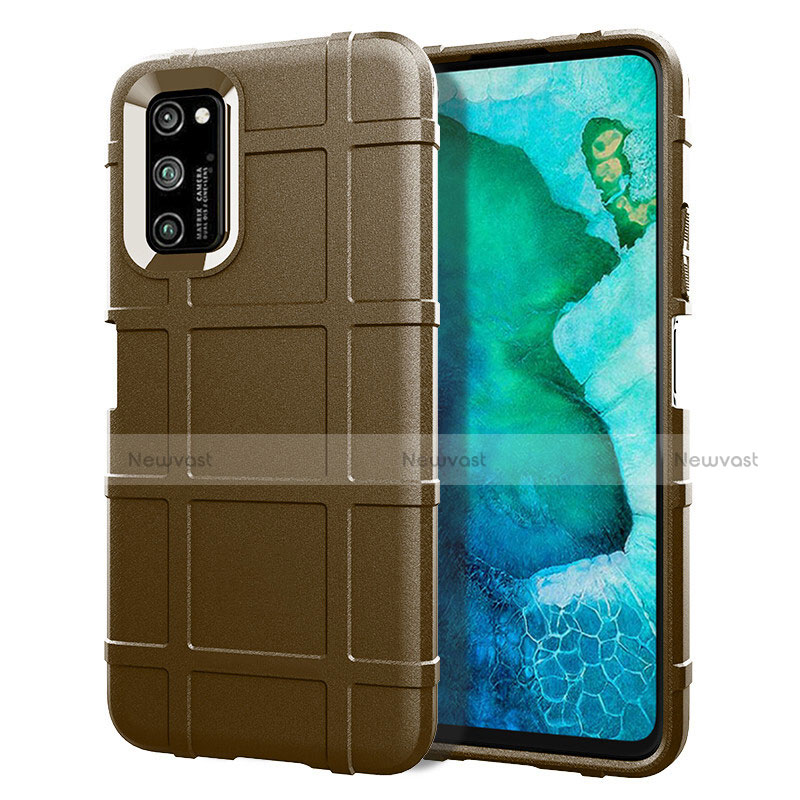 Ultra-thin Silicone Gel Soft Case 360 Degrees Cover C05 for Huawei Honor View 30 Pro 5G Brown