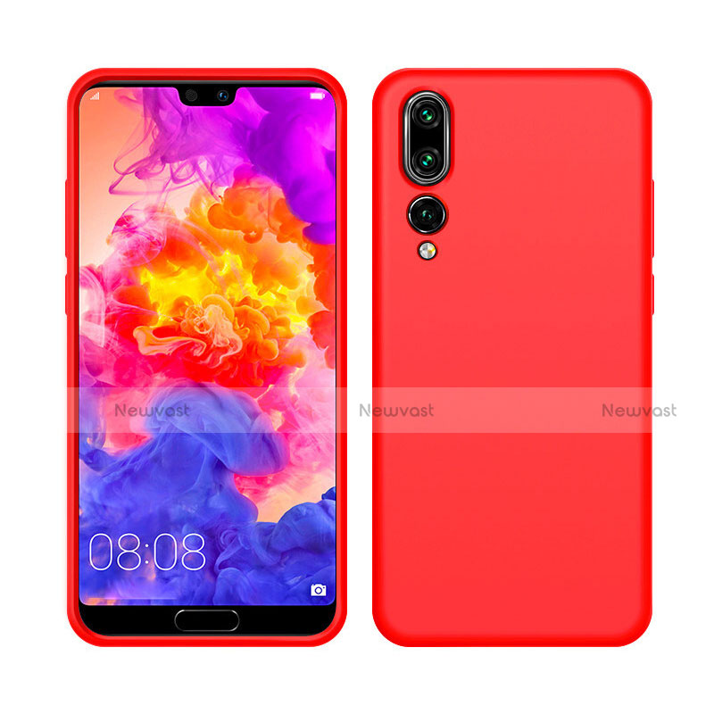 Ultra-thin Silicone Gel Soft Case 360 Degrees Cover C05 for Huawei P20 Pro Red