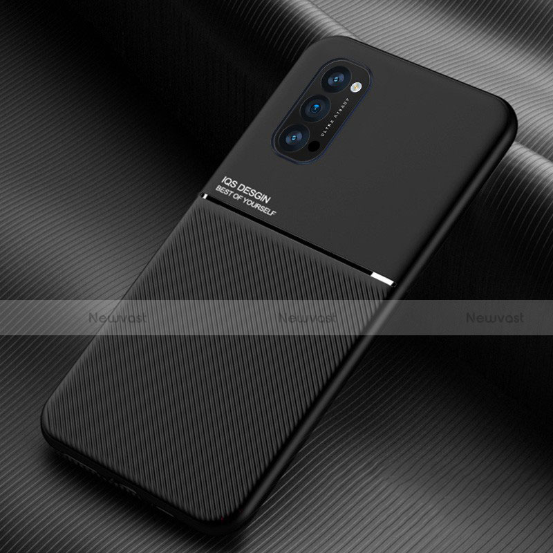 Ultra-thin Silicone Gel Soft Case 360 Degrees Cover C05 for Oppo Reno4 5G Black