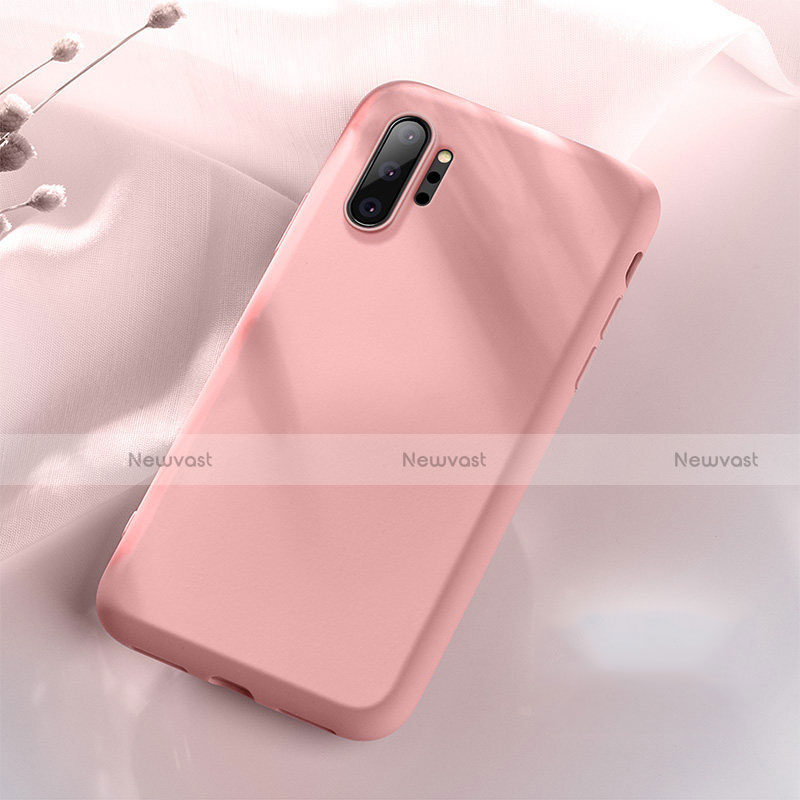 Ultra-thin Silicone Gel Soft Case 360 Degrees Cover C05 for Samsung Galaxy Note 10 Plus 5G Pink