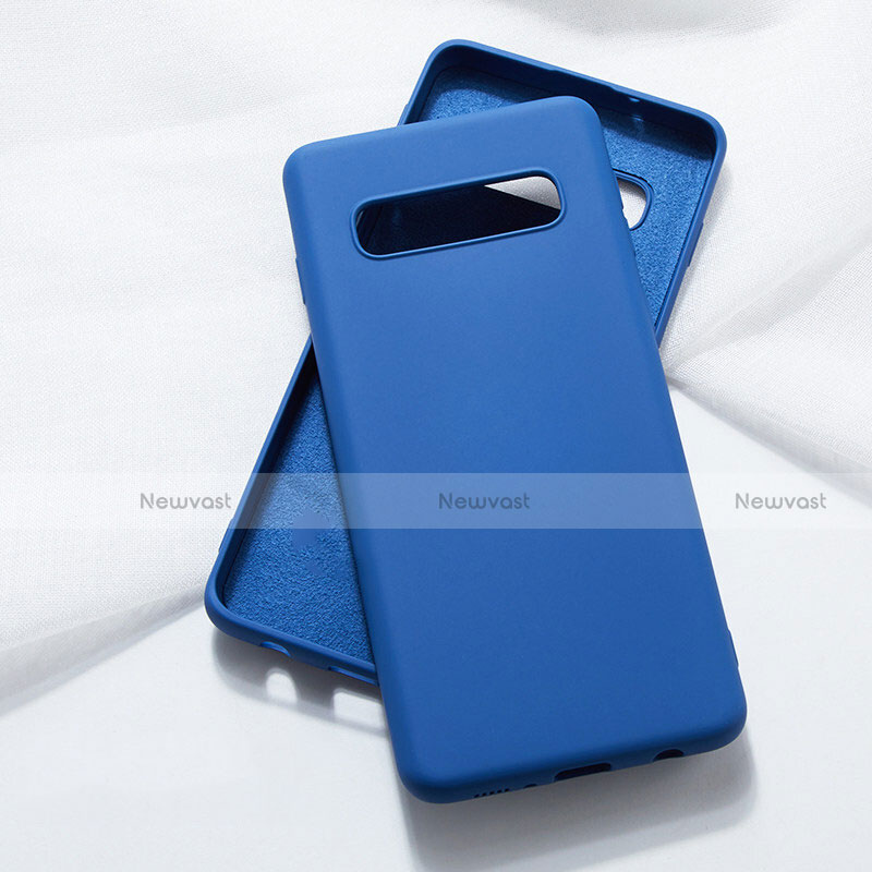 Ultra-thin Silicone Gel Soft Case 360 Degrees Cover C05 for Samsung Galaxy S10 5G Blue