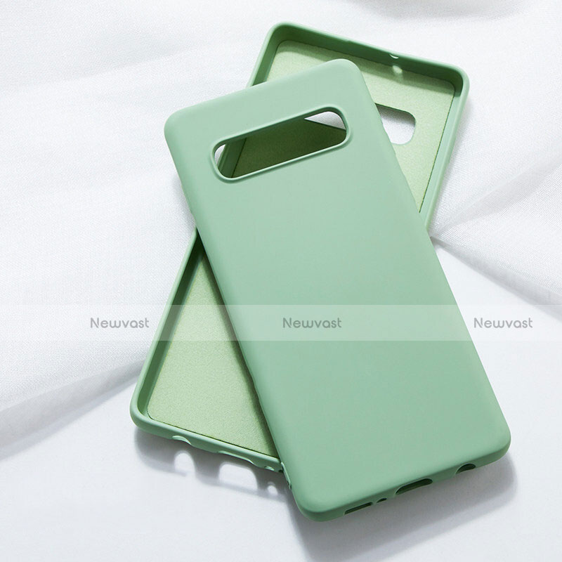 Ultra-thin Silicone Gel Soft Case 360 Degrees Cover C05 for Samsung Galaxy S10 5G Green