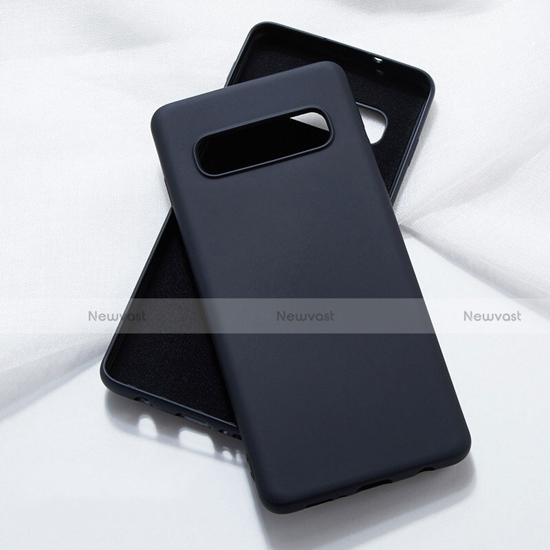 Ultra-thin Silicone Gel Soft Case 360 Degrees Cover C05 for Samsung Galaxy S10 Black