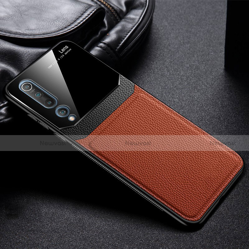 Ultra-thin Silicone Gel Soft Case 360 Degrees Cover C05 for Xiaomi Mi 10 Brown