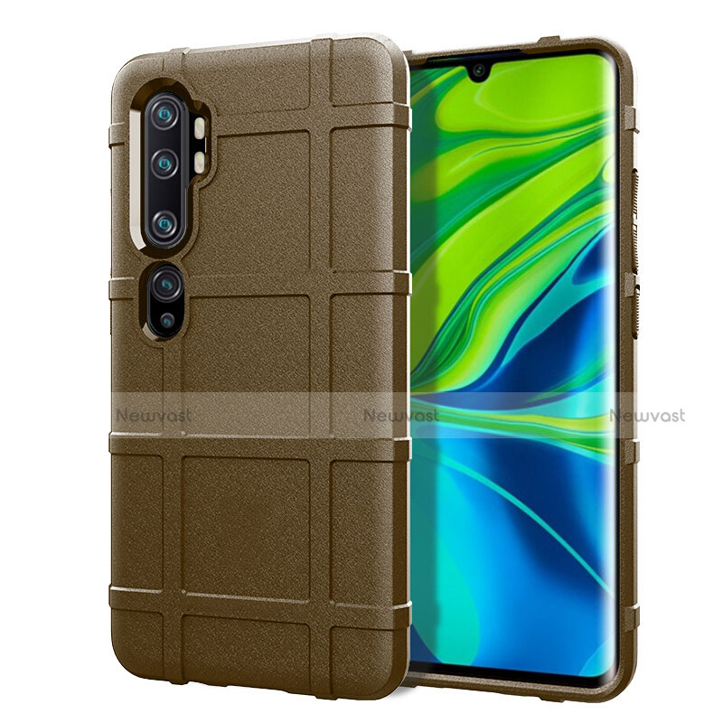 Ultra-thin Silicone Gel Soft Case 360 Degrees Cover C05 for Xiaomi Mi Note 10 Brown