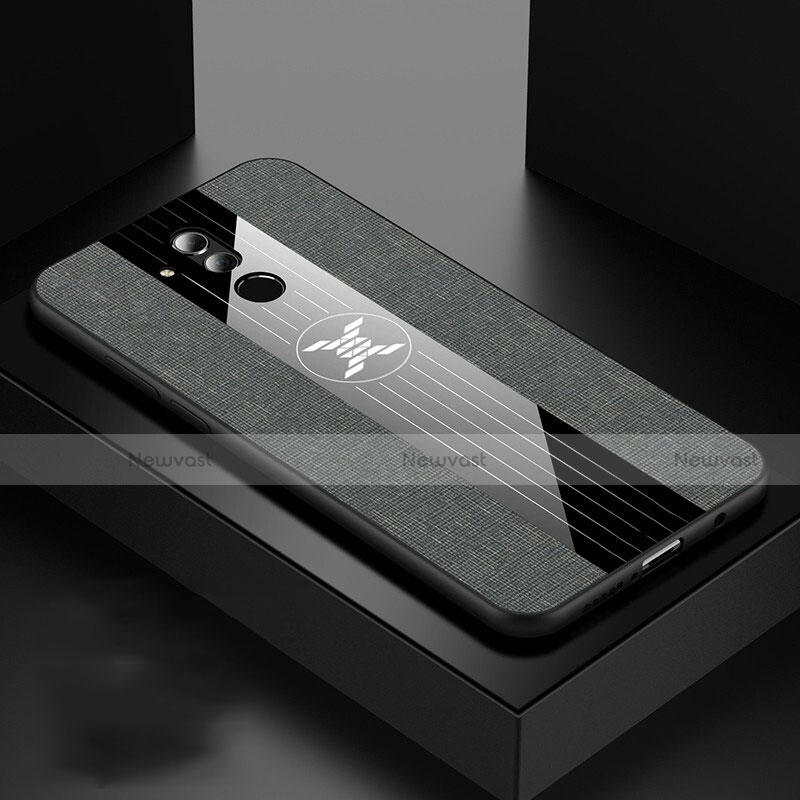 Ultra-thin Silicone Gel Soft Case 360 Degrees Cover C06 for Huawei Mate 20 Lite Dark Gray