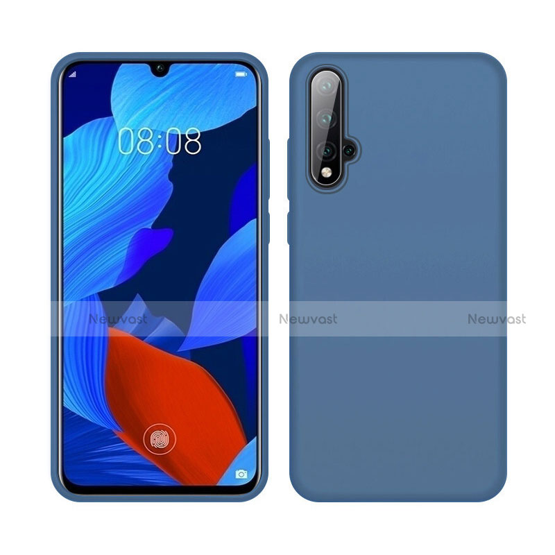 Ultra-thin Silicone Gel Soft Case 360 Degrees Cover C06 for Huawei Nova 5 Blue