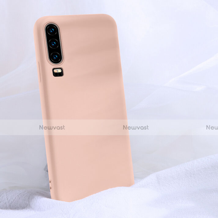 Ultra-thin Silicone Gel Soft Case 360 Degrees Cover C06 for Huawei P30 Orange