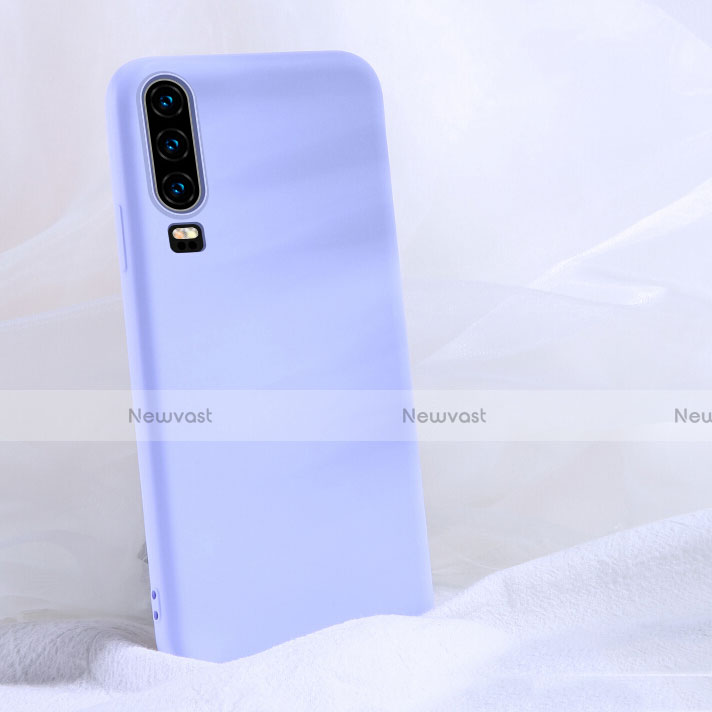 Ultra-thin Silicone Gel Soft Case 360 Degrees Cover C06 for Huawei P30 Purple