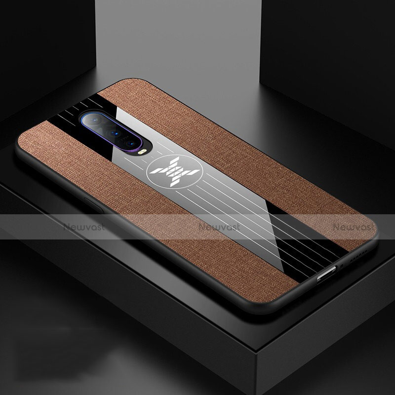 Ultra-thin Silicone Gel Soft Case 360 Degrees Cover C06 for Oppo R17 Pro Brown