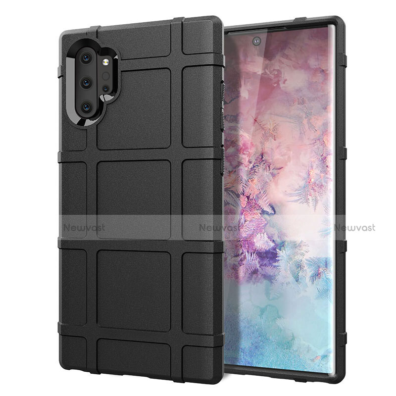 Ultra-thin Silicone Gel Soft Case 360 Degrees Cover C06 for Samsung Galaxy Note 10 Plus 5G Black