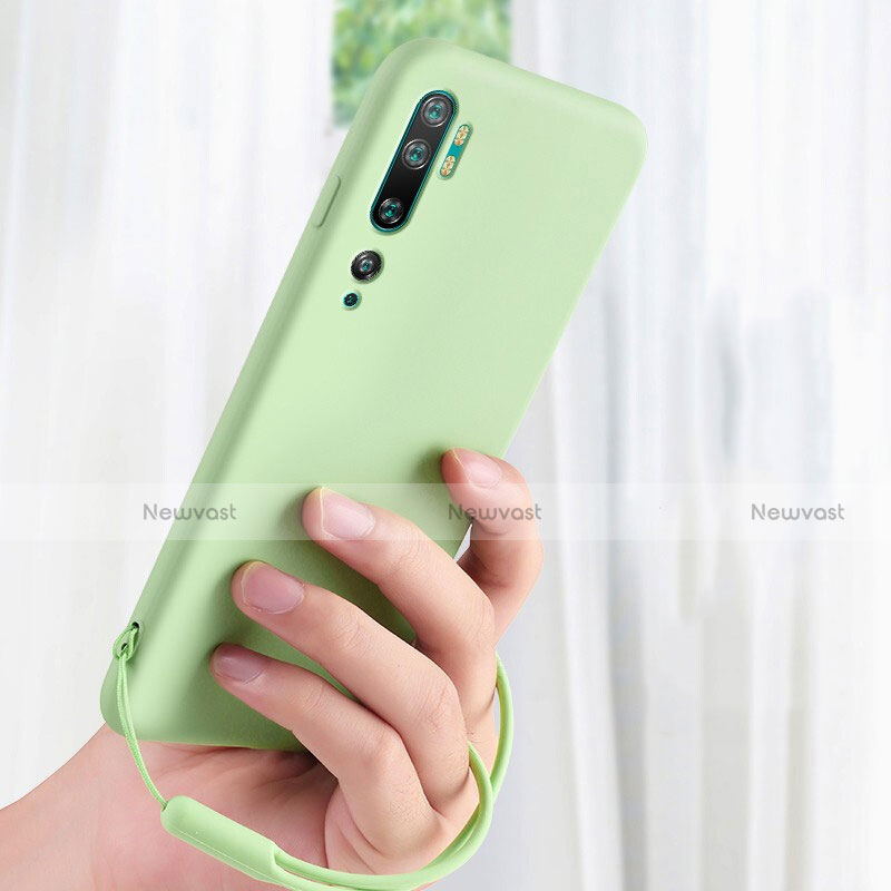 Ultra-thin Silicone Gel Soft Case 360 Degrees Cover C06 for Xiaomi Mi Note 10 Green