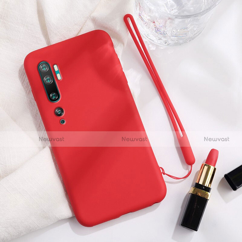 Ultra-thin Silicone Gel Soft Case 360 Degrees Cover C06 for Xiaomi Mi Note 10 Pro Red