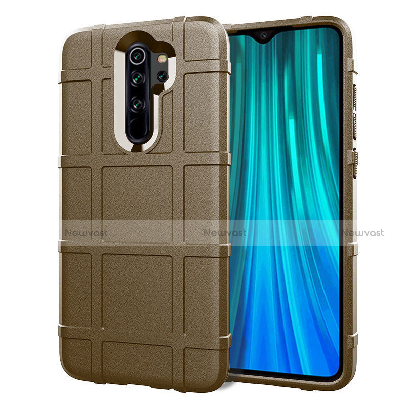 Ultra-thin Silicone Gel Soft Case 360 Degrees Cover C06 for Xiaomi Redmi Note 8 Pro Brown