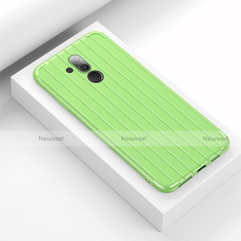 Ultra-thin Silicone Gel Soft Case 360 Degrees Cover C07 for Huawei Mate 20 Lite Green