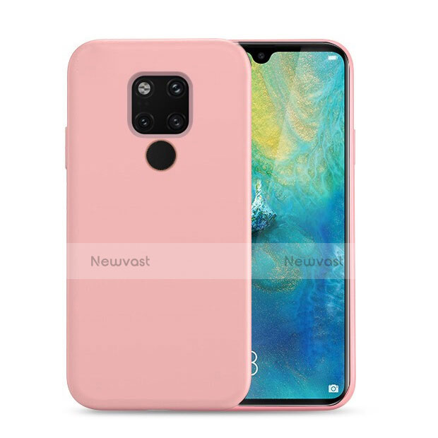 Ultra-thin Silicone Gel Soft Case 360 Degrees Cover C07 for Huawei Mate 20 Pink