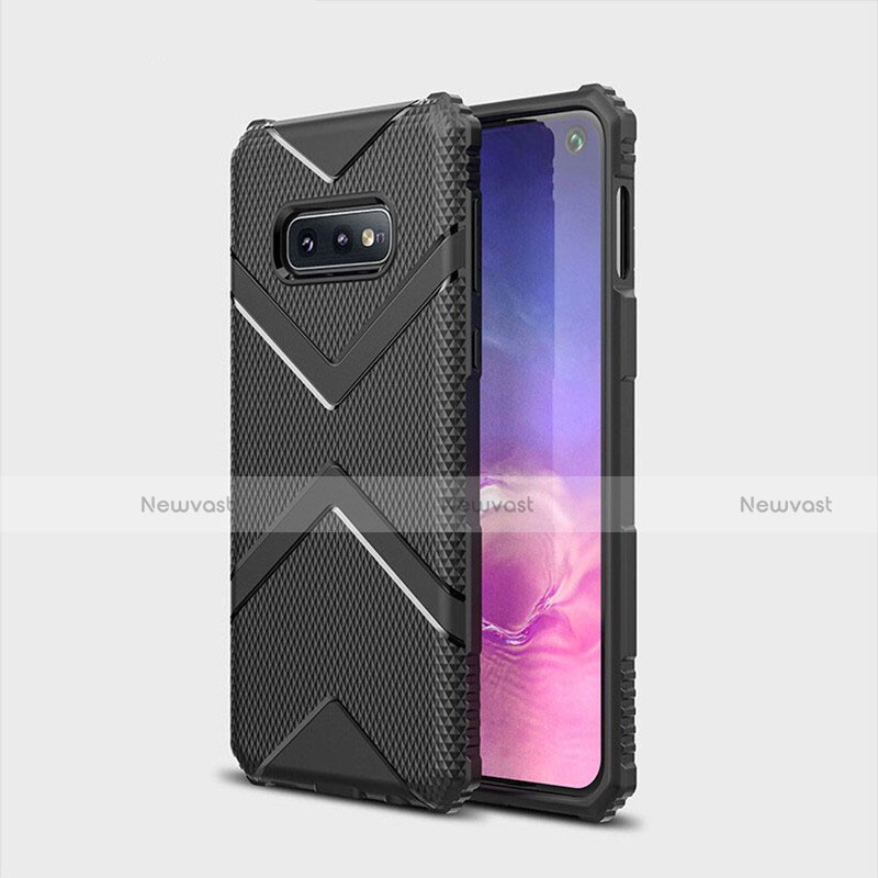 Ultra-thin Silicone Gel Soft Case 360 Degrees Cover C07 for Samsung Galaxy S10e Black